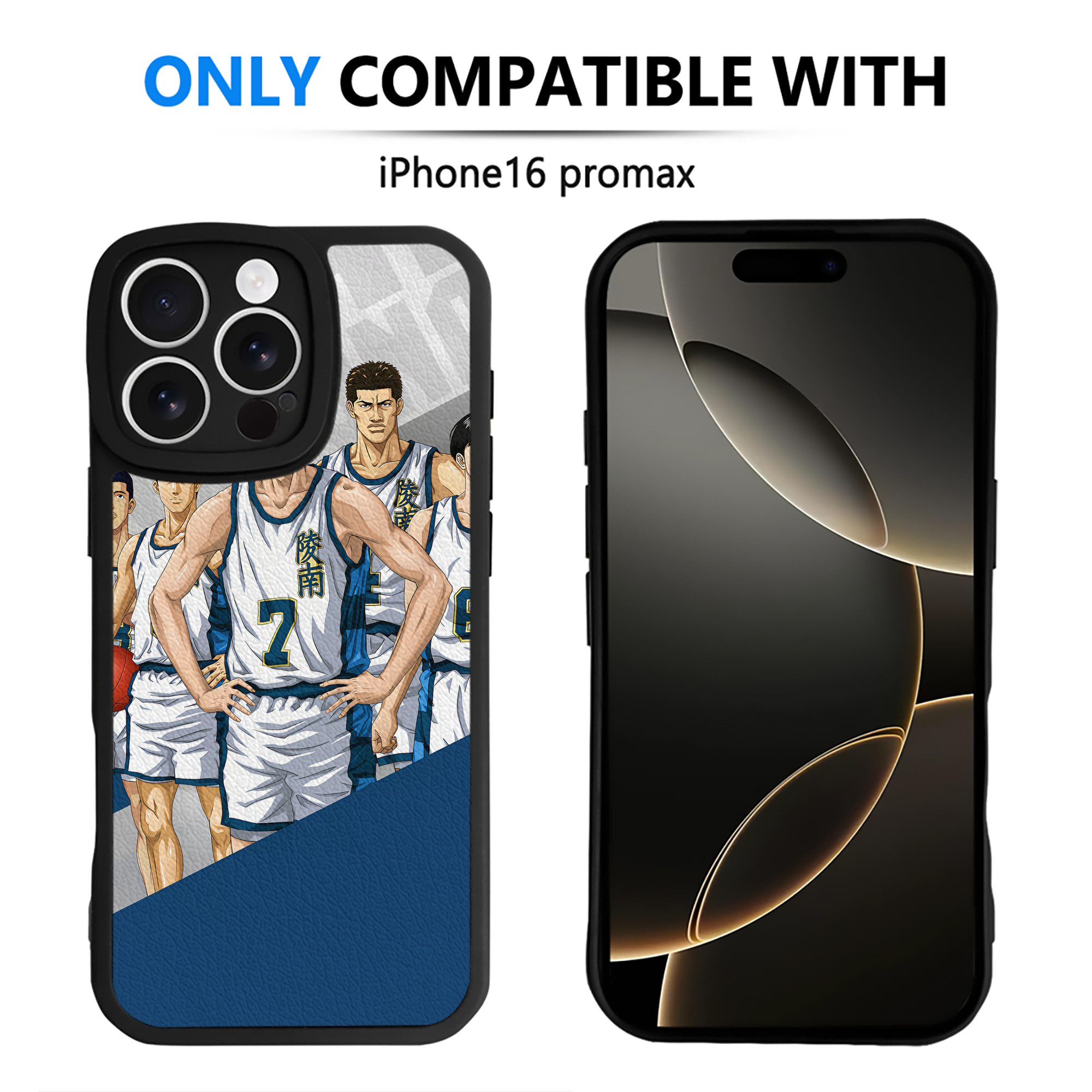 （画像用） SLAM DUNK／スラムダンク 【iPhone 16シリーズ対応】シリコンスマホケース（レザー調） 材質：シリコン